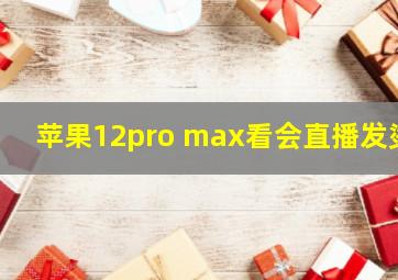 苹果12pro max看会直播发烫